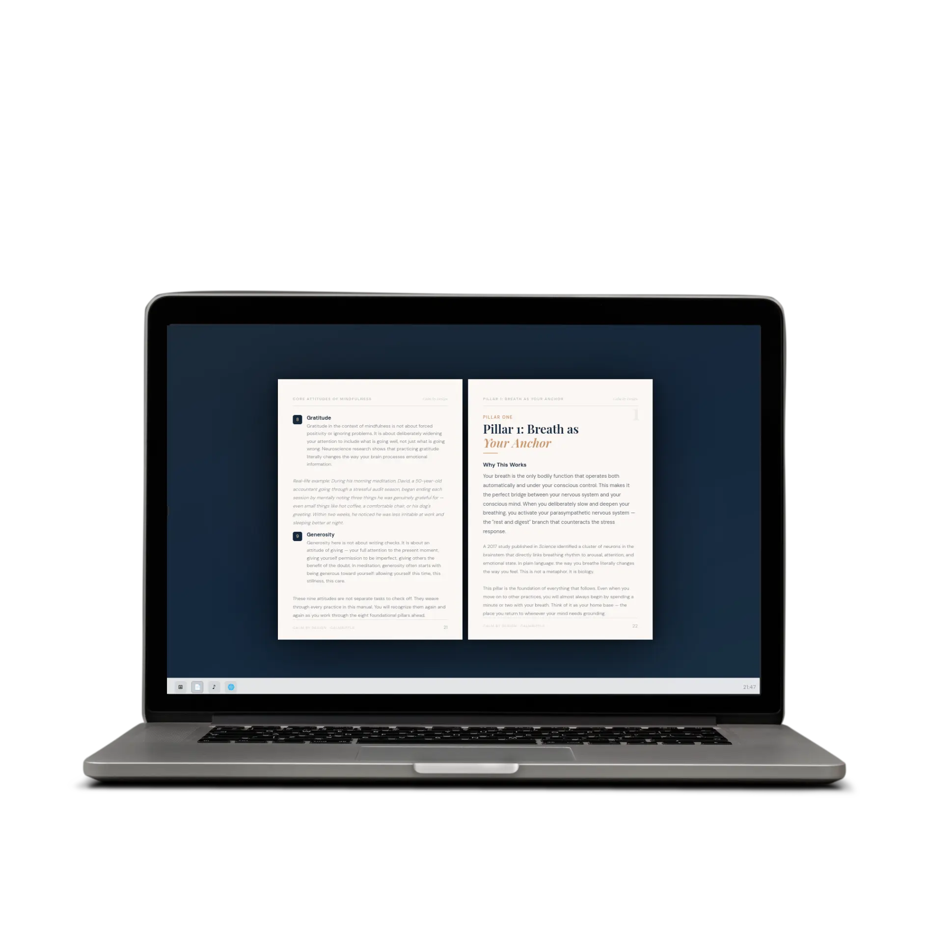 Meditation Manual mockup