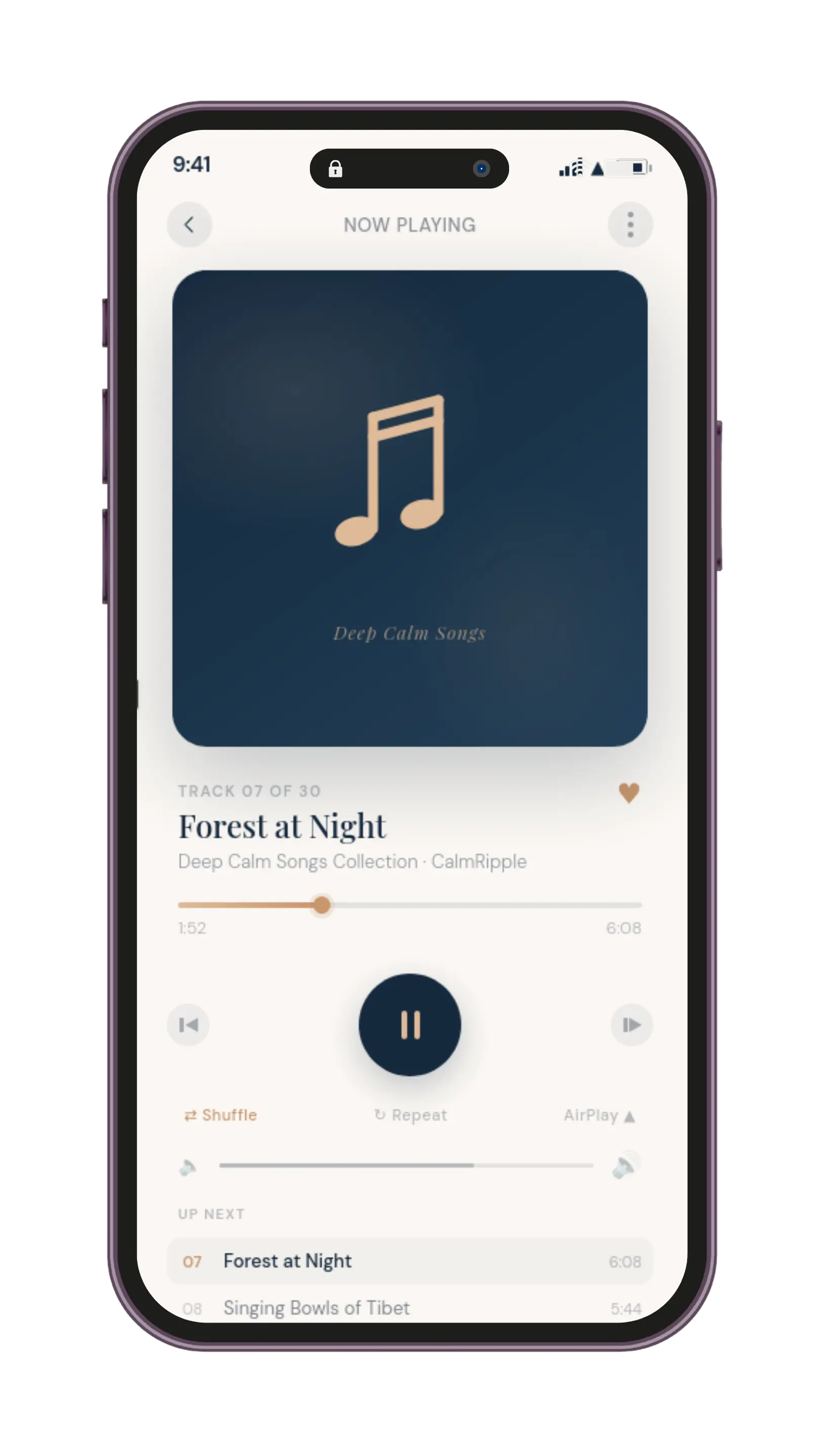 Deep Calm Songs mockup