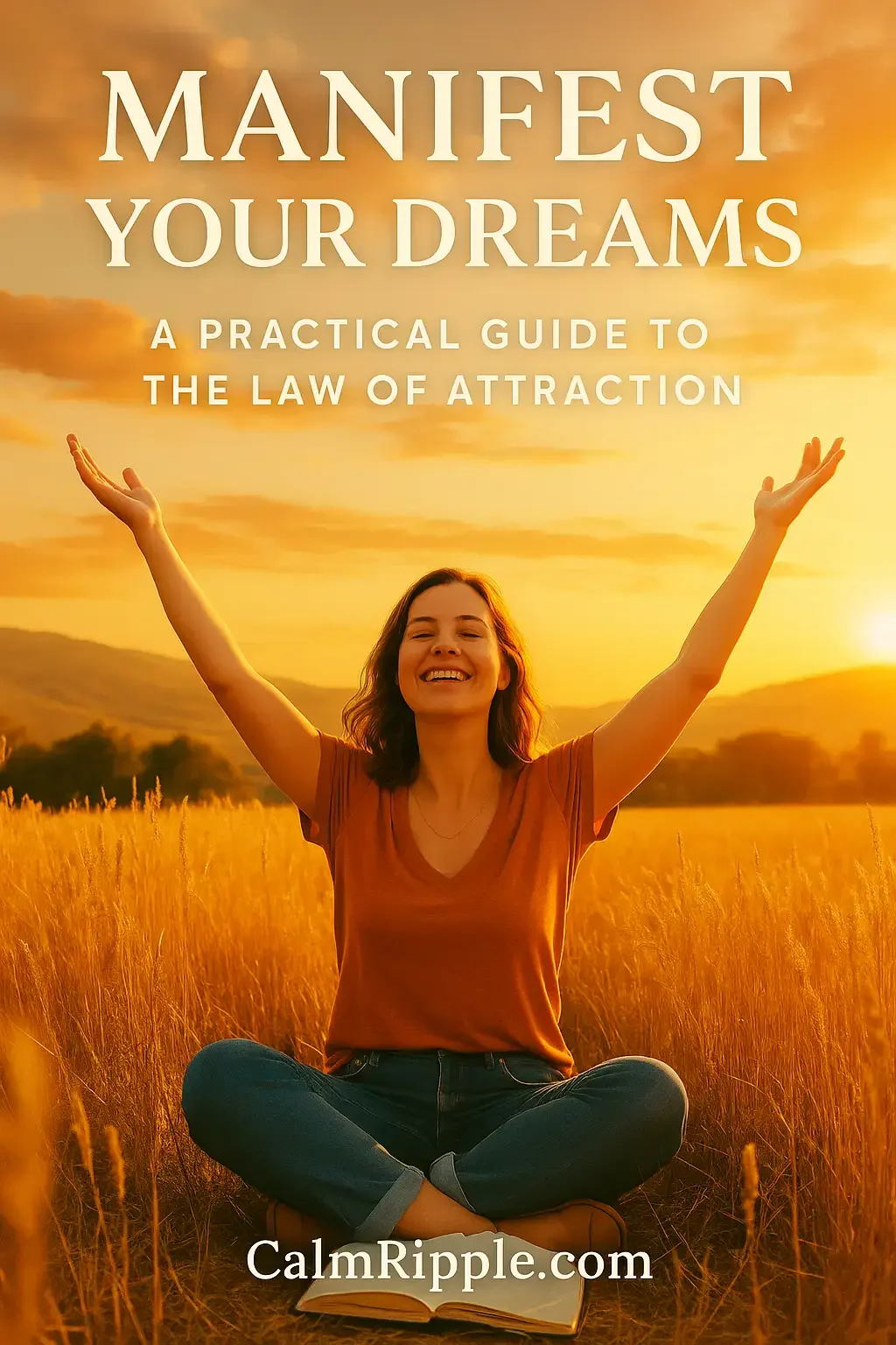 Book cover of "Manifest Your Dreams: A Practical Guide to the Law of Attraction"