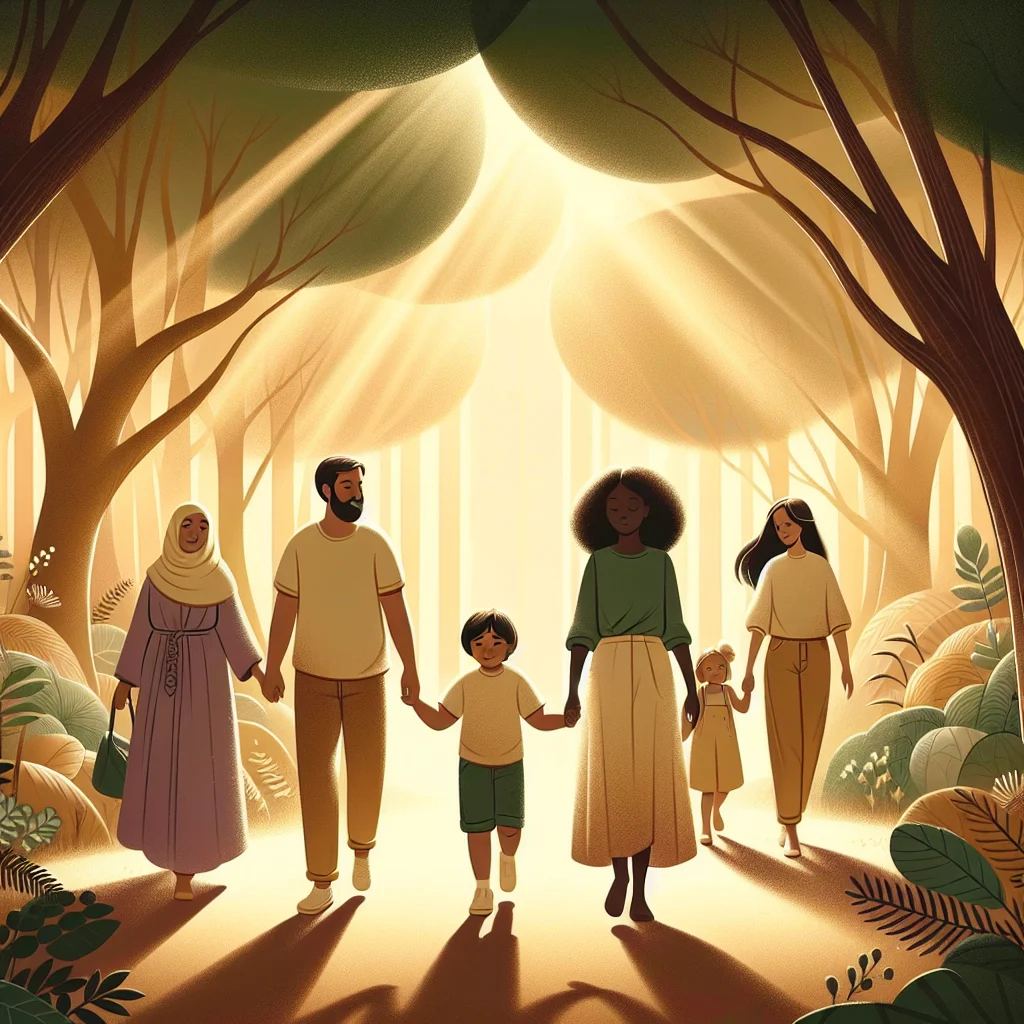 Mindfulness meditation nature walk organized by the Charlotte Center