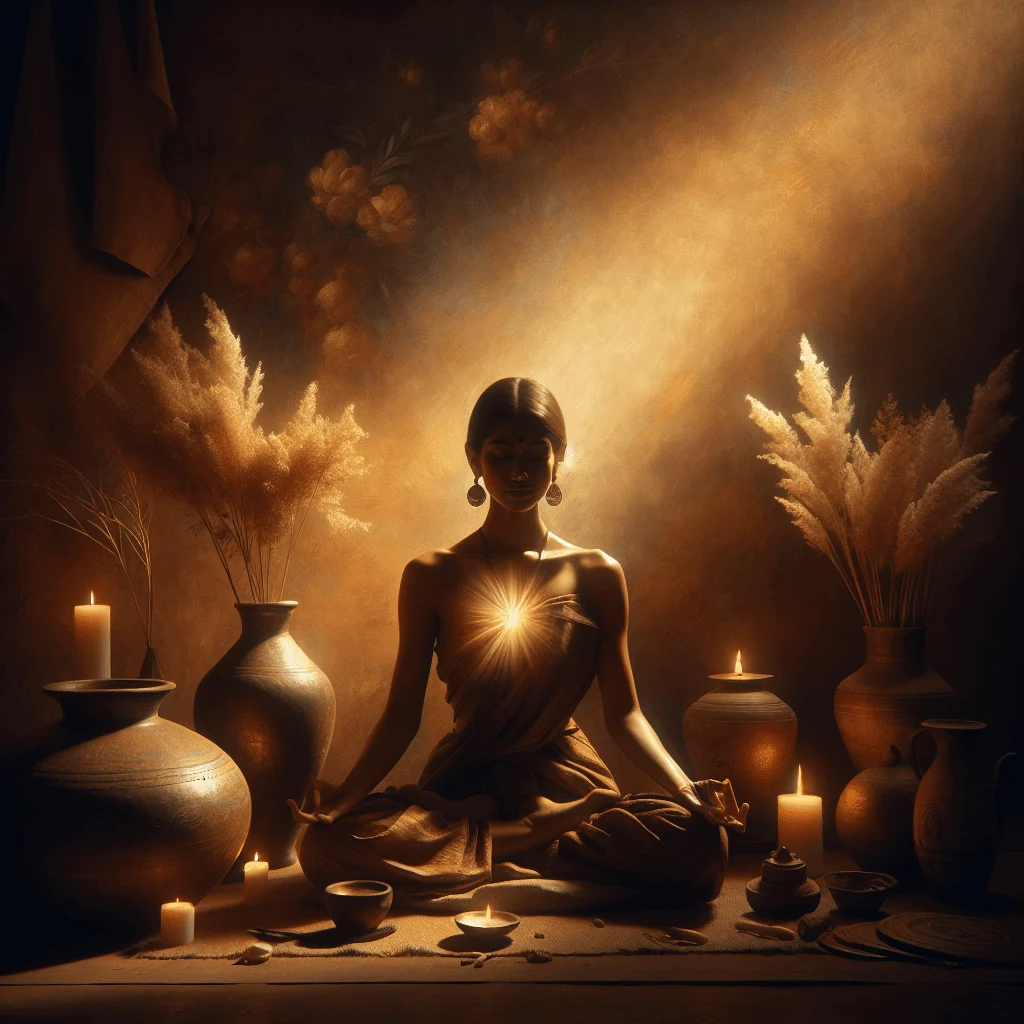 Spiritual meditation practice focused on raising energetic frequency