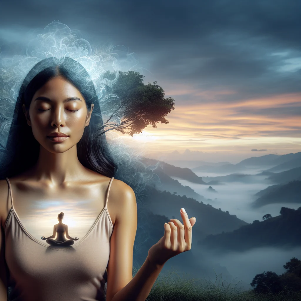 visualize yourself creating a peaceful and successful mindset