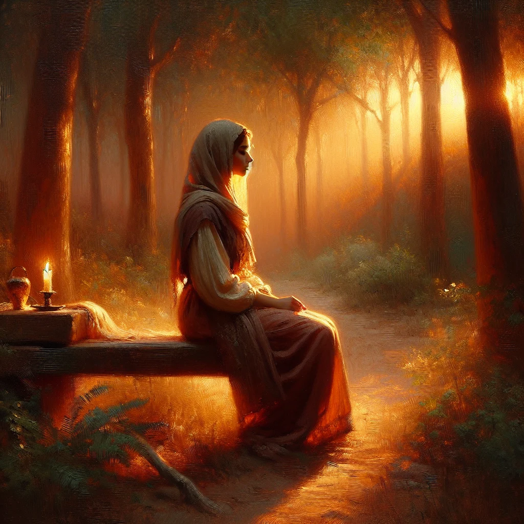 Person contemplating in nature, illustrating when not to meditate