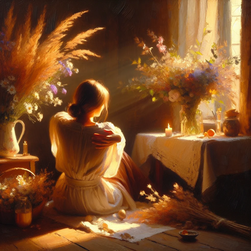 Person meditating outdoors to connect with inner self and embody self-love without selfishness