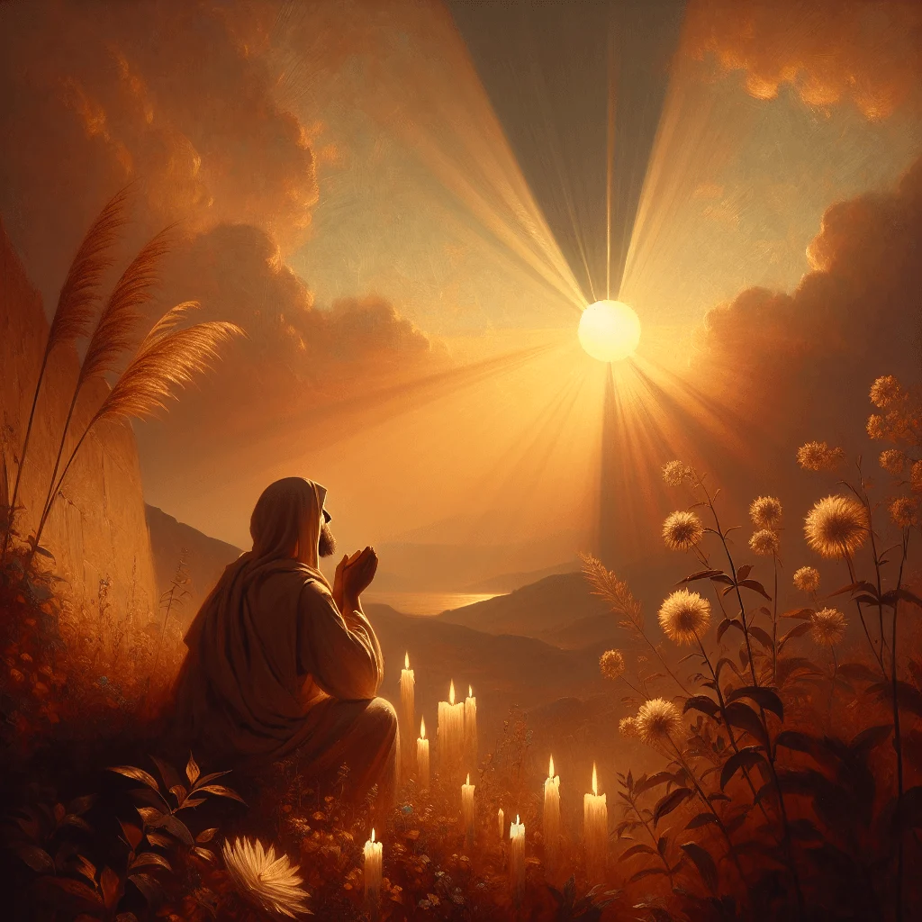 person meditating during sunrise for inner exploration
