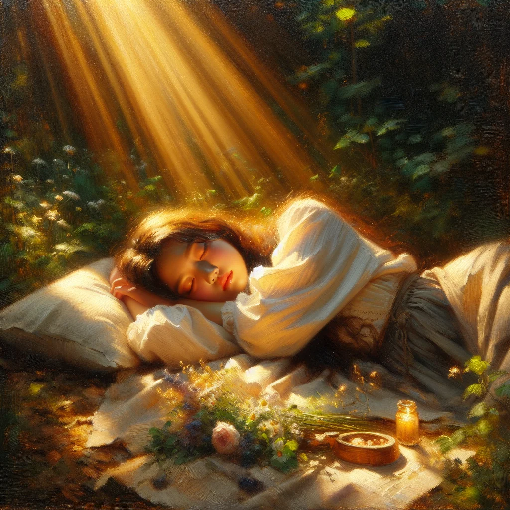 Person lying on grass in nature feeling tired but peaceful after emotional healing