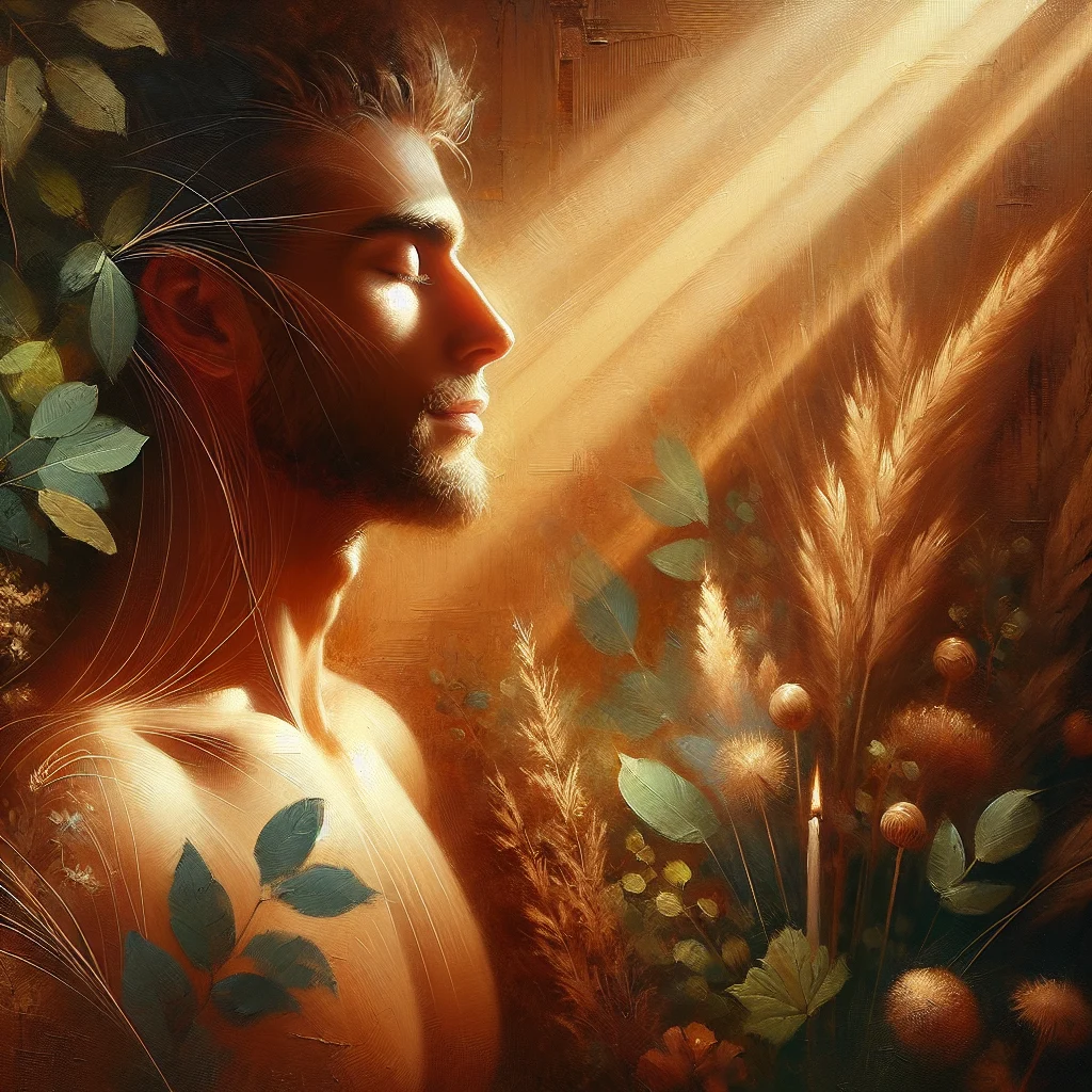 A person meditating to connect with different parts of their inner self