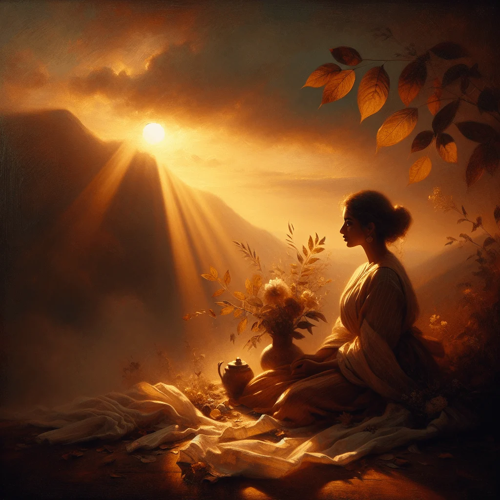 Woman reflecting in nature, contemplating what self love is not