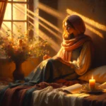 Couple emotionally distant at sunset, reflecting Law of Attraction energy