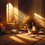 a person reciting or meditating with best surah for inner peace