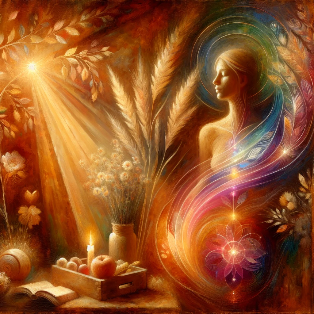 Artistic illustration of kundalini energy rising through chakras