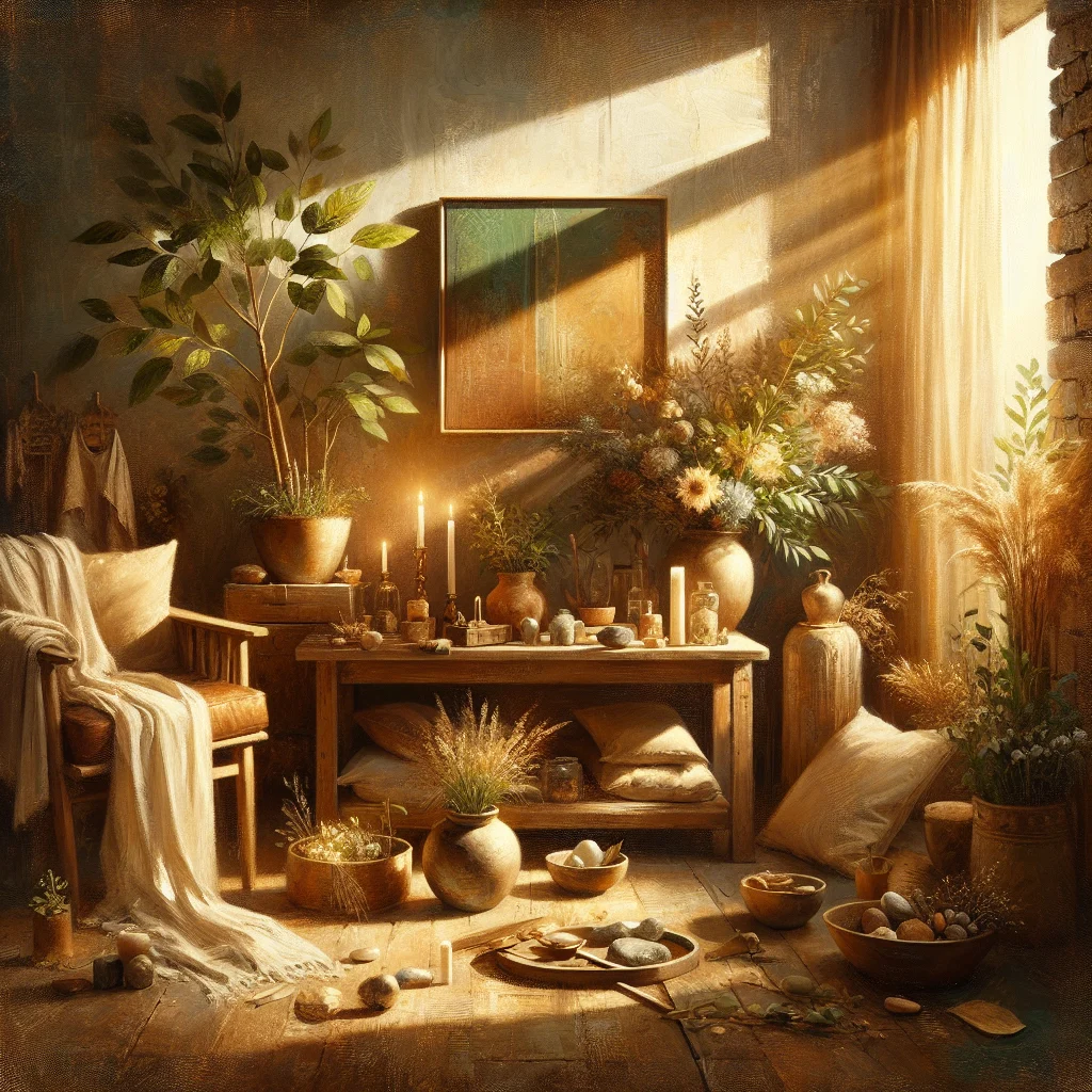 Peaceful home environment designed to help manifest positive energy every day