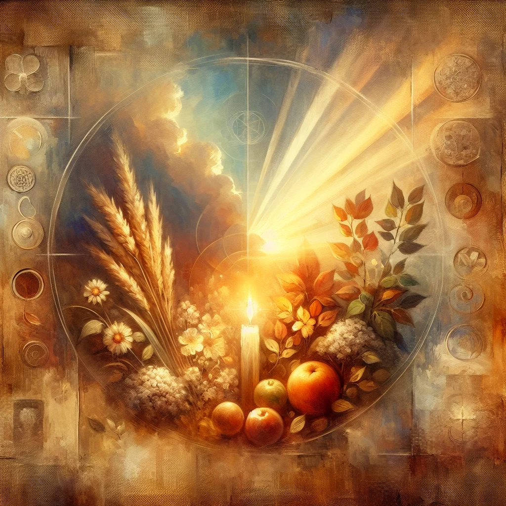 Ancient spiritual symbols and scrolls representing who invented the law of attraction