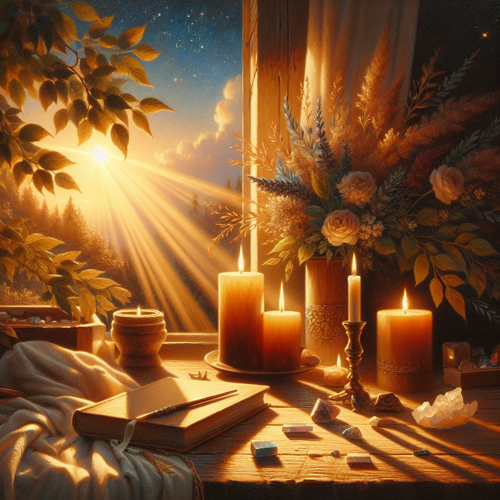 Visual ritual practices for full moon manifestation