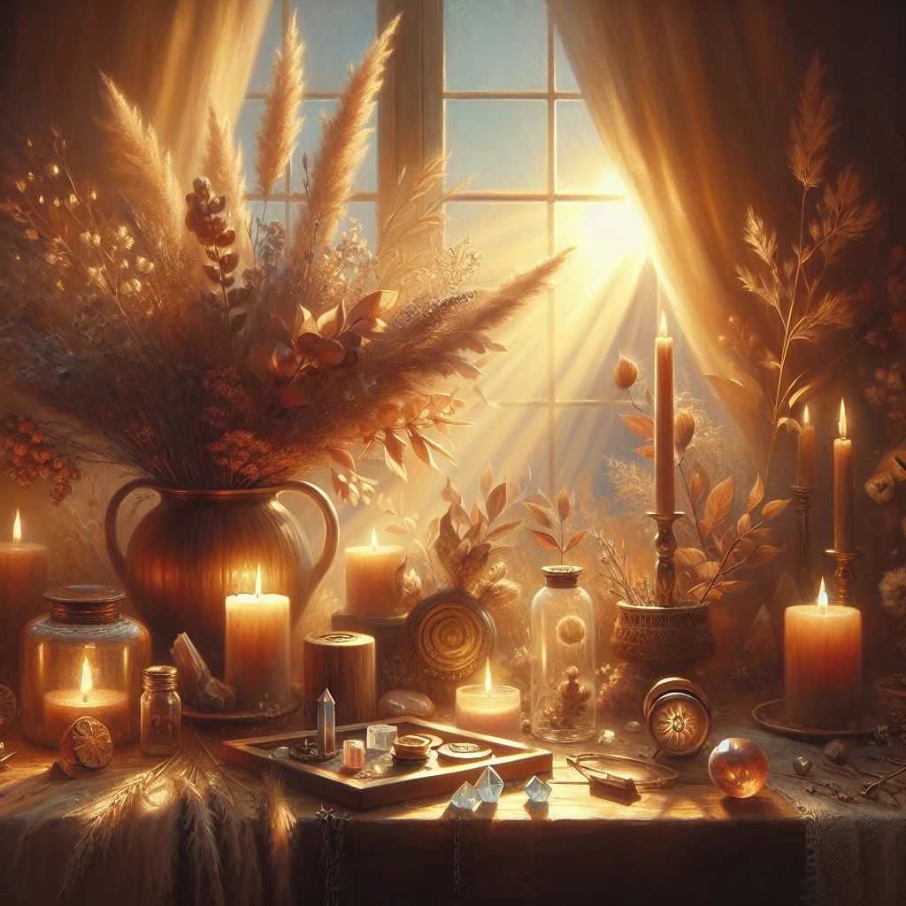 New moon ritual setup for intention setting and manifestation