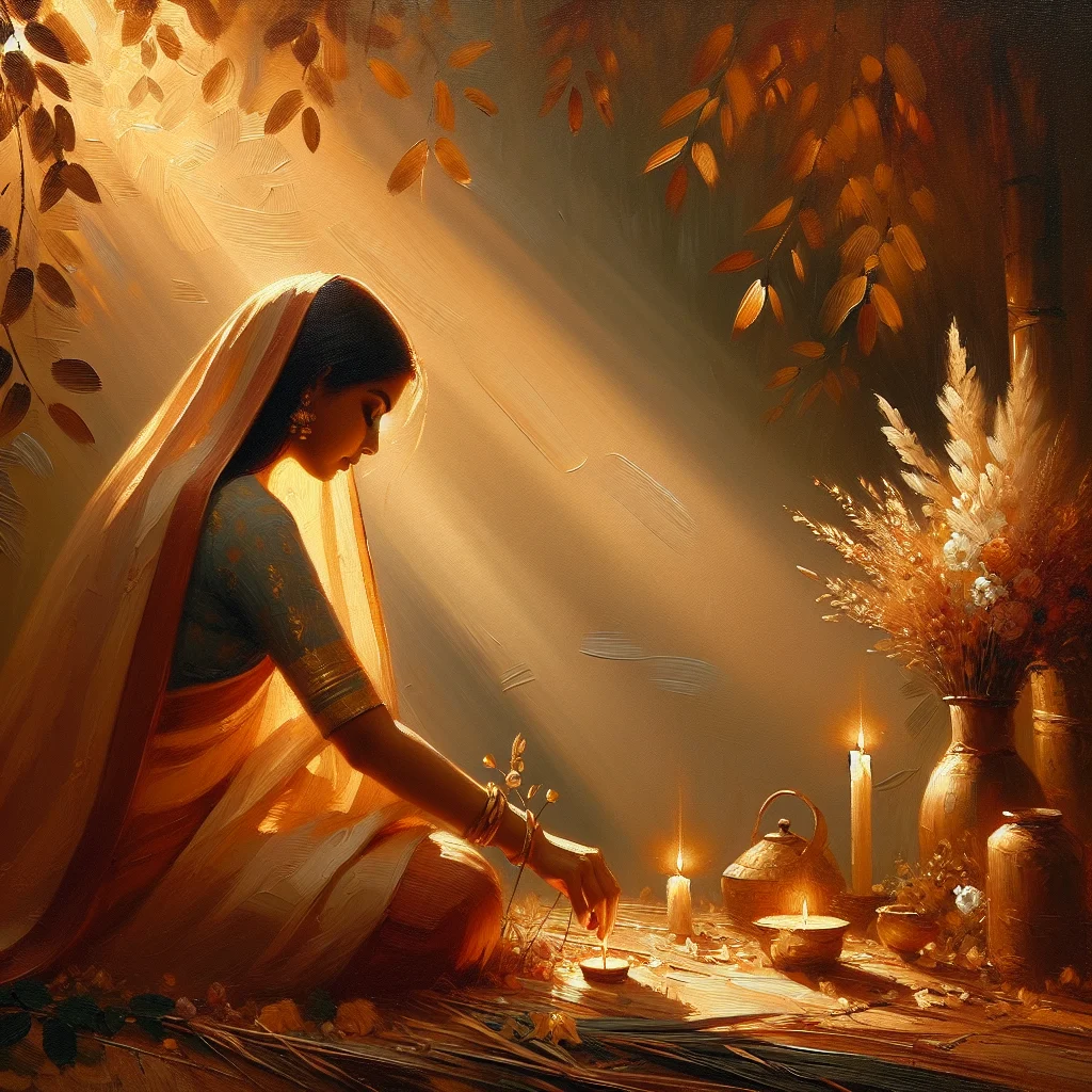 A woman walking peacefully in the forest as part of her self care practice