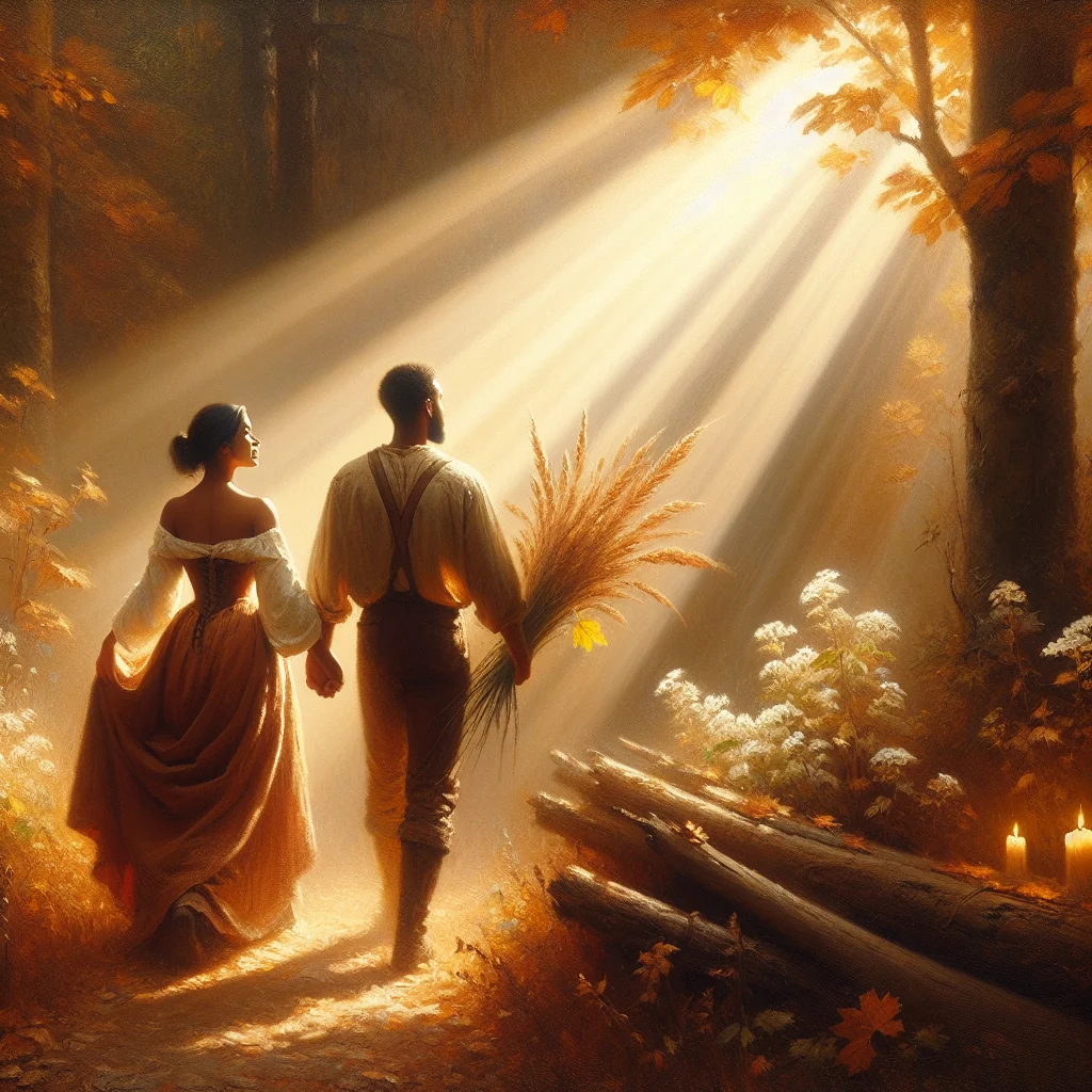 A happy couple hiking outdoors, showing emotional health benefits like strong connection, joy, and resilience in nature