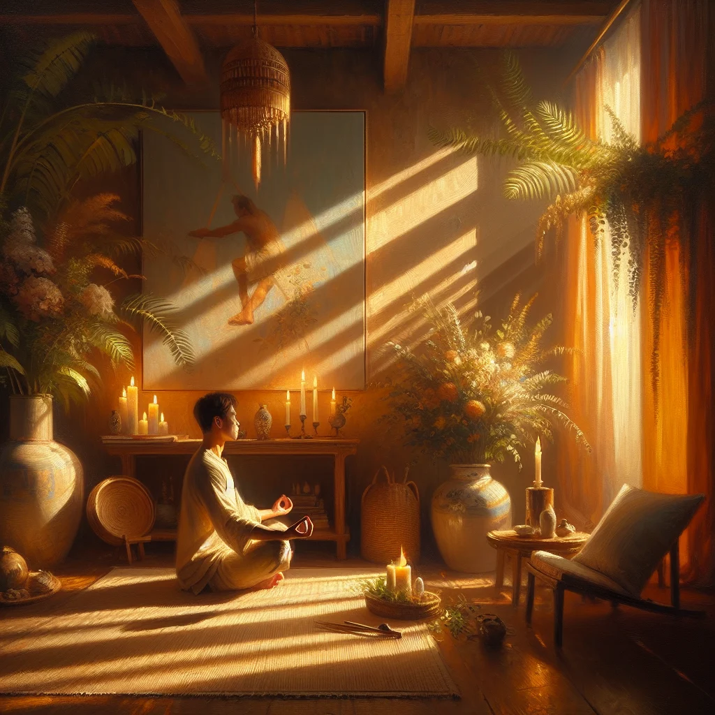 A woman journaling in a cozy setting representing self care routines