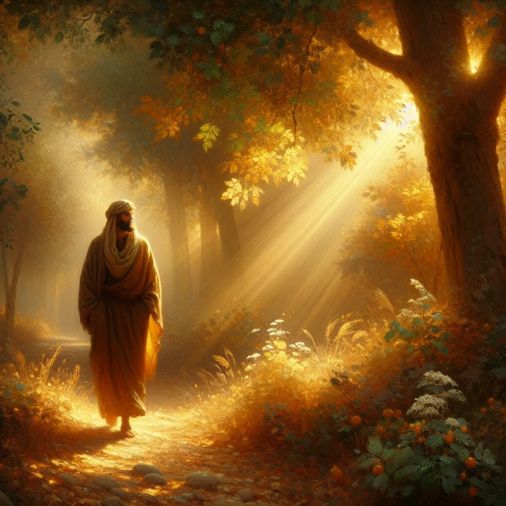 Man walking along forest path, symbolizing the process of emotional healing