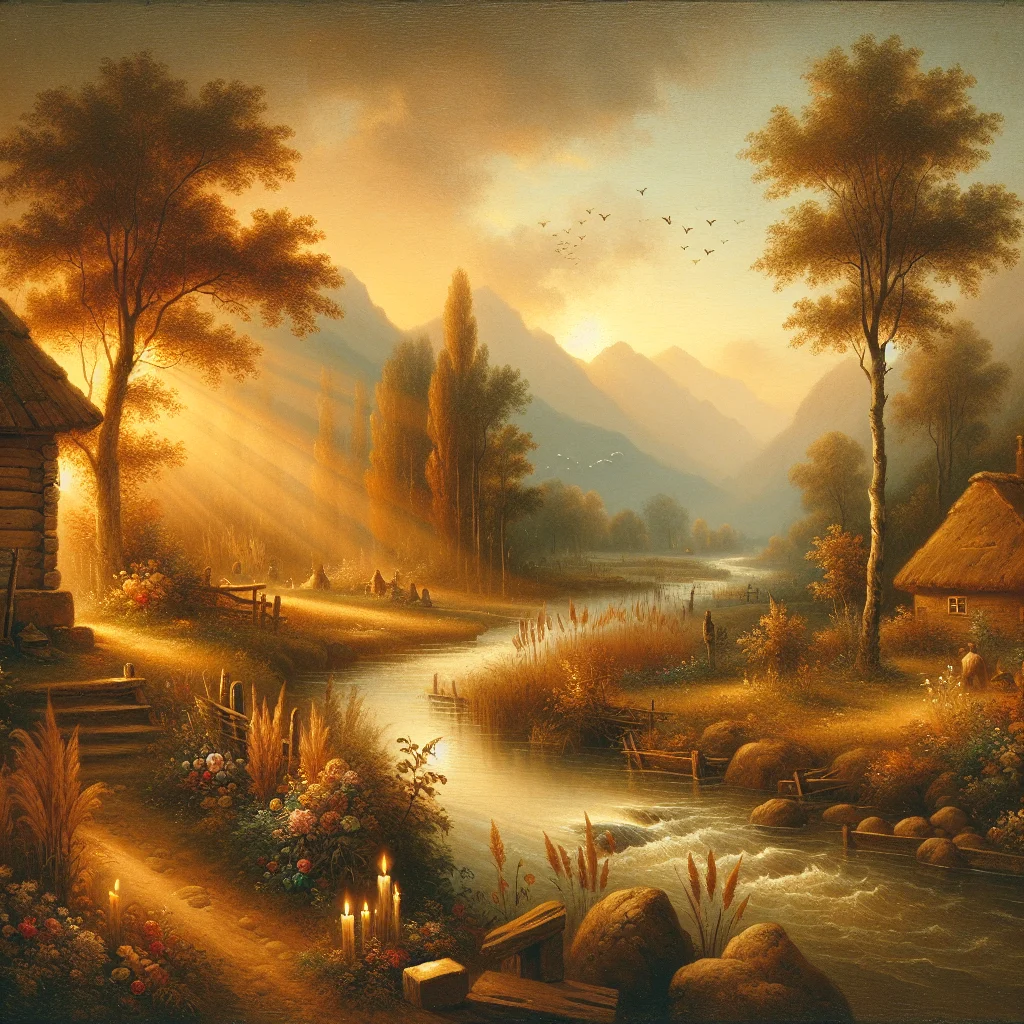 slow living with village building cheat in nature village