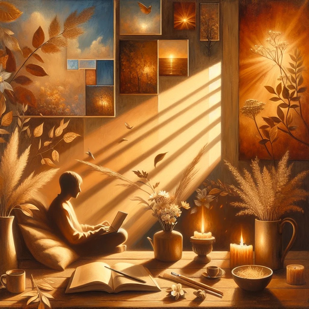 Person having an online anxiety consultation through video call on laptop in comfortable home environment