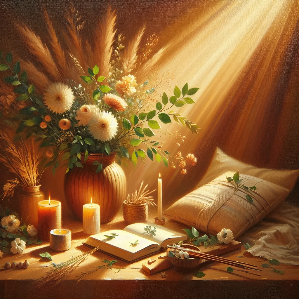 balanced-life-elements-nature-meditation-wellness Visual representation of balanced lifestyle elements including nature, meditation, and wellness practices for universal harmony and emotional balance