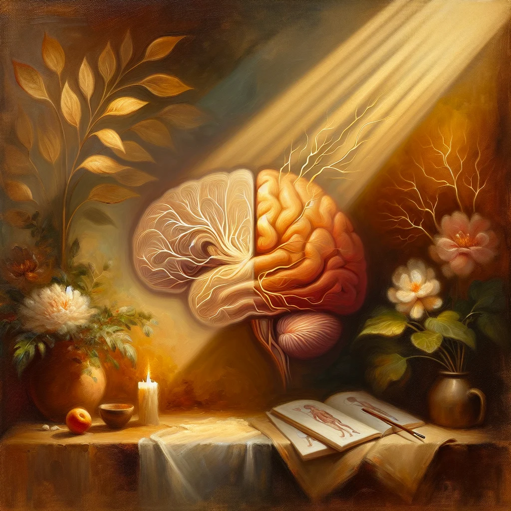 brain-recovery-from-burnout-forgetfulness Illustration showing brain recovery and healing from burnout symptoms forgetfulness