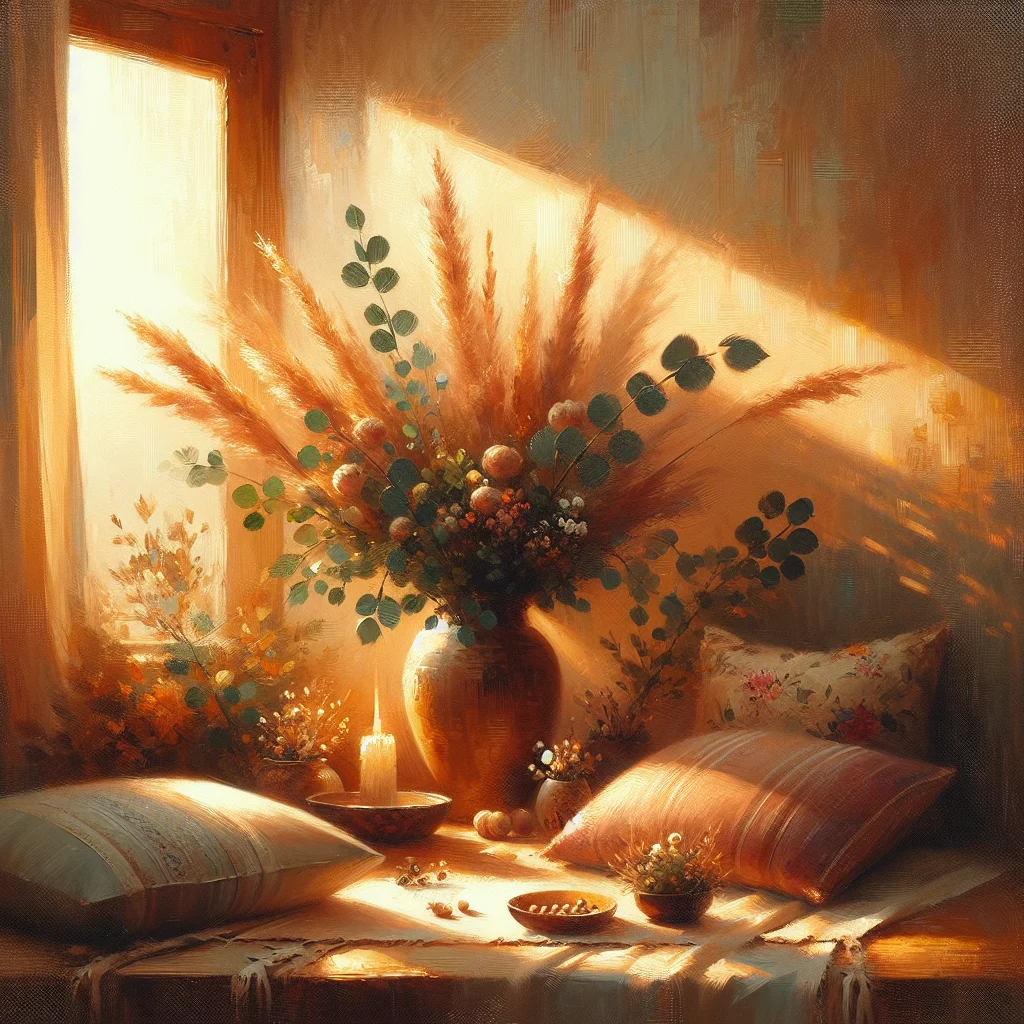 Serene morning meditation setup with cushion and natural light, ideal for a 10 minute guided meditation practice