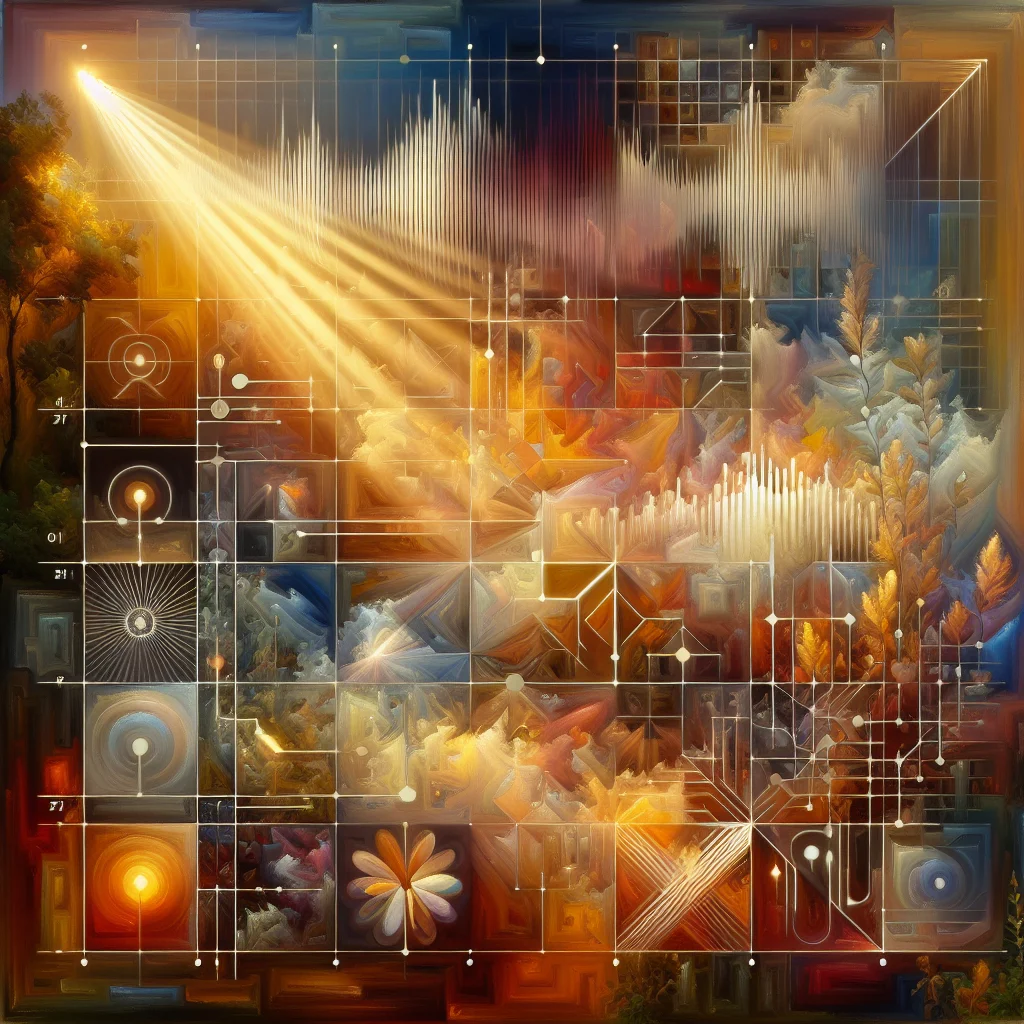Visual representation of healing hertz music frequencies with sound waves and vibrational patterns