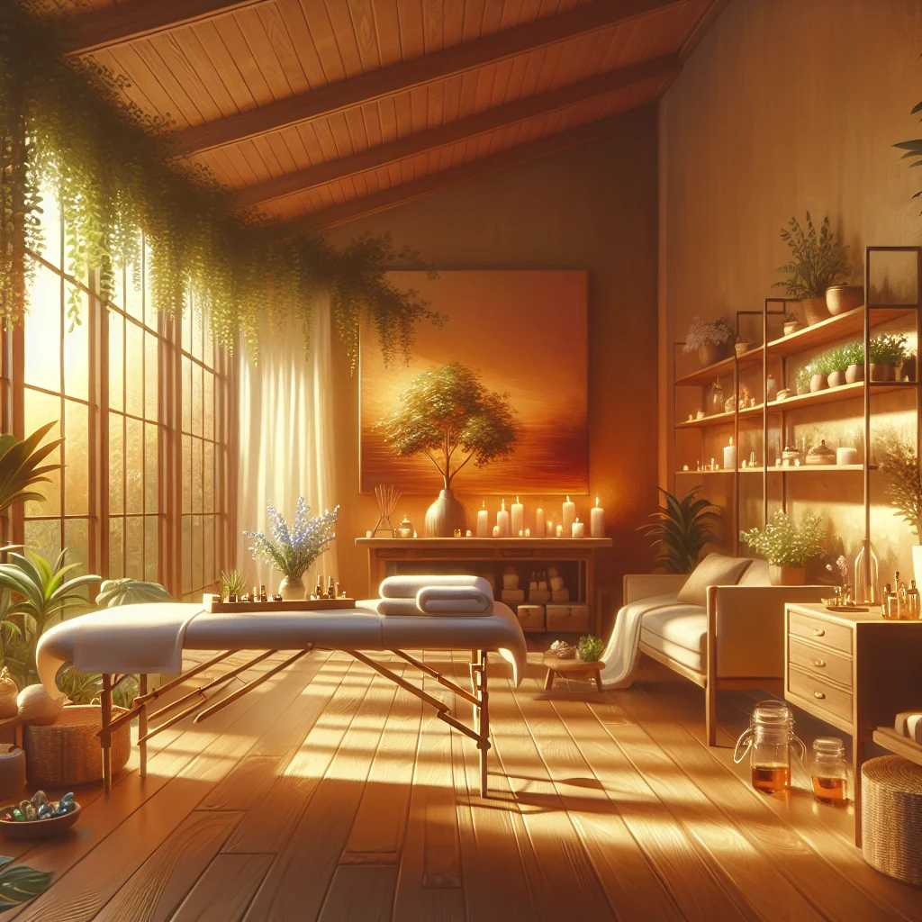 holistic-healing-therapy-session Person receiving holistic healing therapy treatment in peaceful wellness center environment