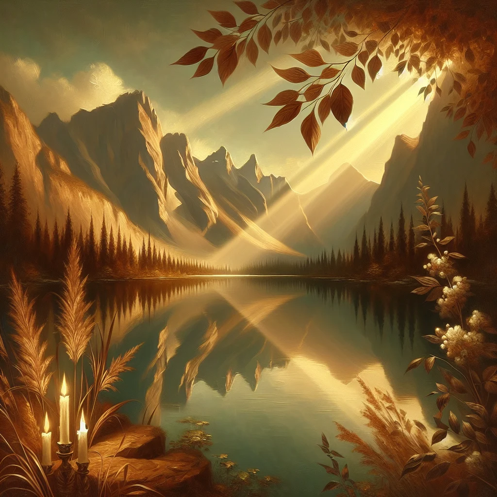 Serene natural landscape representing clarity and insight gained through Buddhist meditation practice