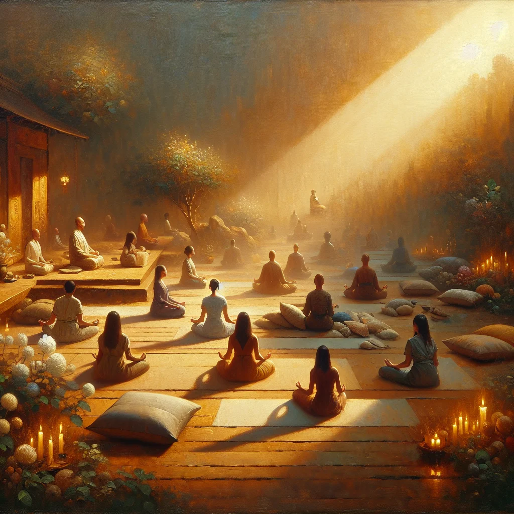 Various meditation techniques and positions showing different ways to practice more meditation daily