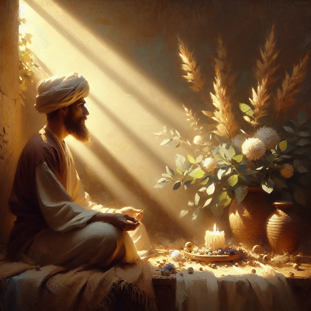 Person practicing meditation in a peaceful setting surrounded by natural elements supporting emotional balance and inner peace