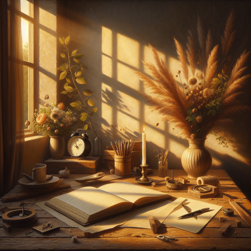 Organized minimalist workspace designed for focused work without digital distractions