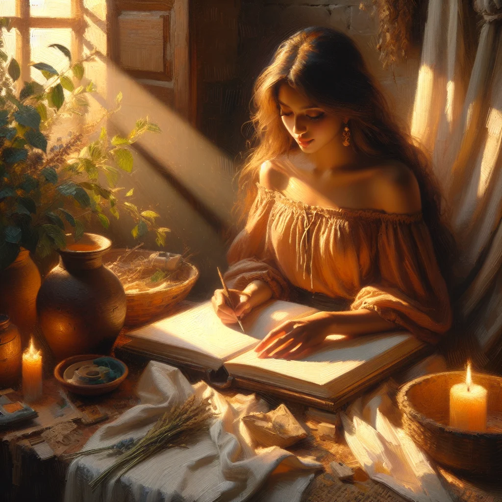 Woman practicing mindful self-care activities as part of healing after an abusive marriage experience