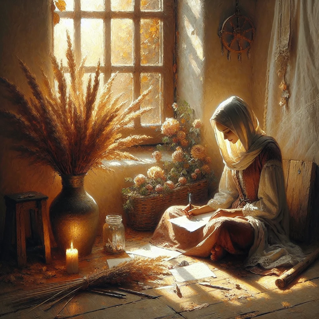 person-completing-mindfulness-self-assessment Person sitting peacefully while completing a mindfulness self assessment questionnaire with natural lighting