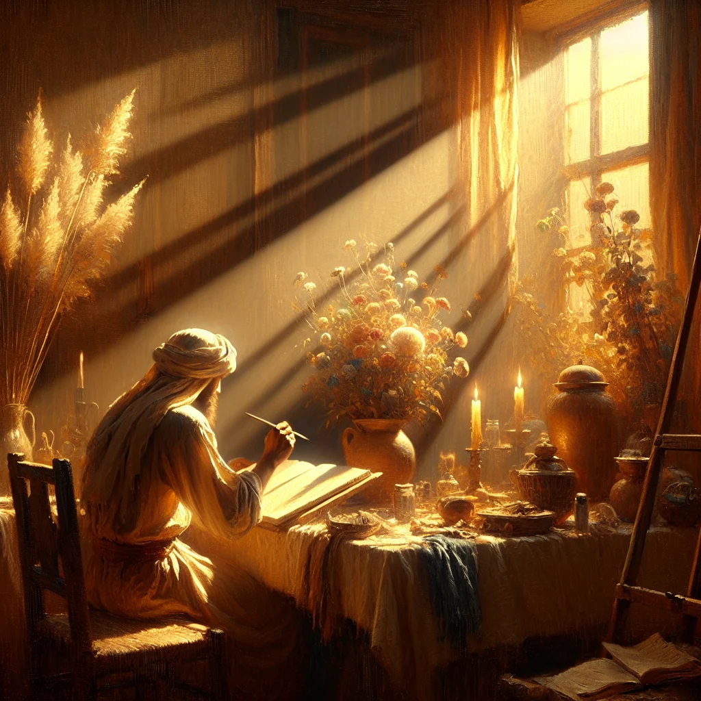 Person journaling and reflecting on their life emotional experiences and personal growth