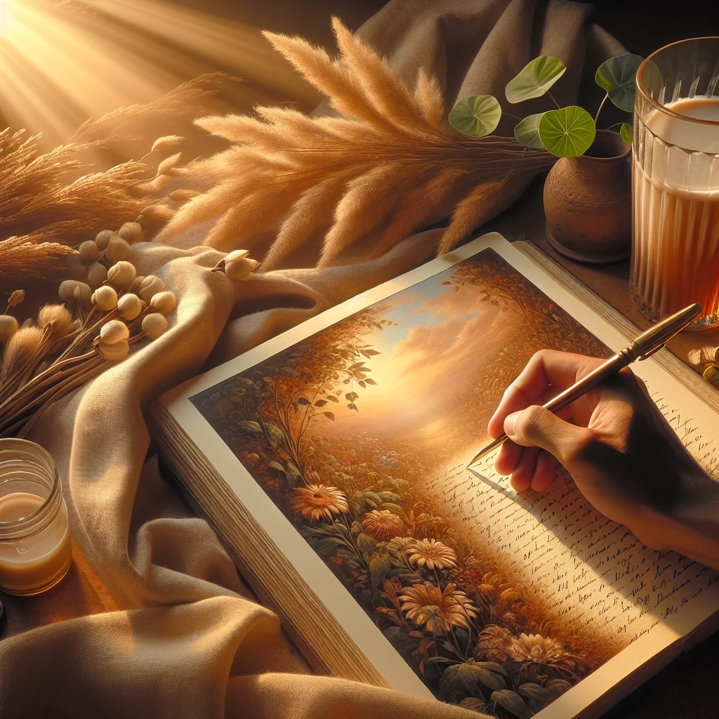 Close-up of hands writing in journal during emotional healing and self-reflection practice