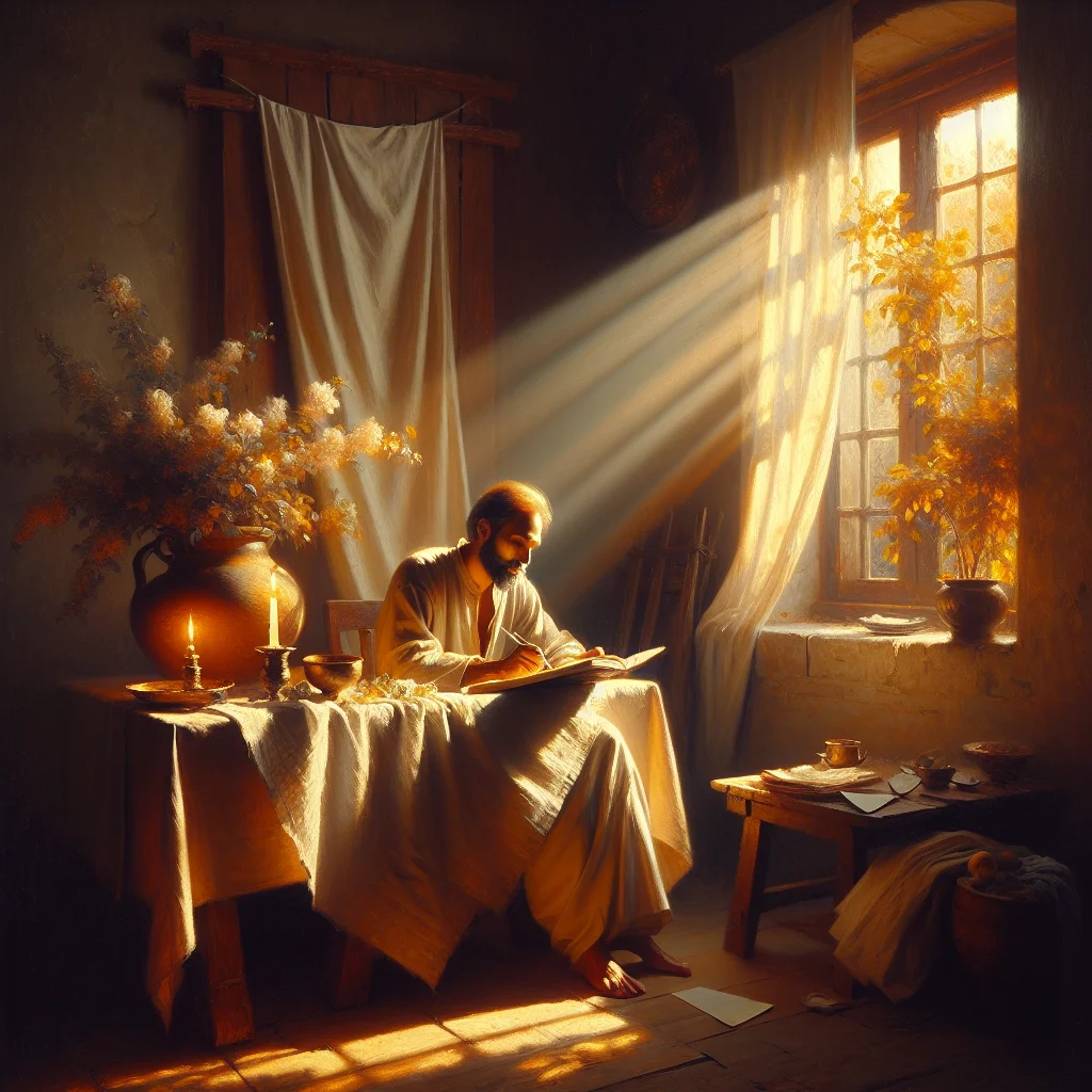 Person writing reflectively in journal during peaceful morning routine while practicing ikigai slow living principles