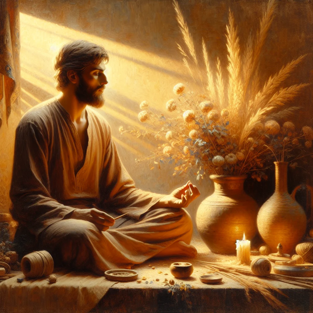 person-practicing-mindfulness-emotional-balance Person sitting peacefully while practicing mindfulness techniques for emotional balance