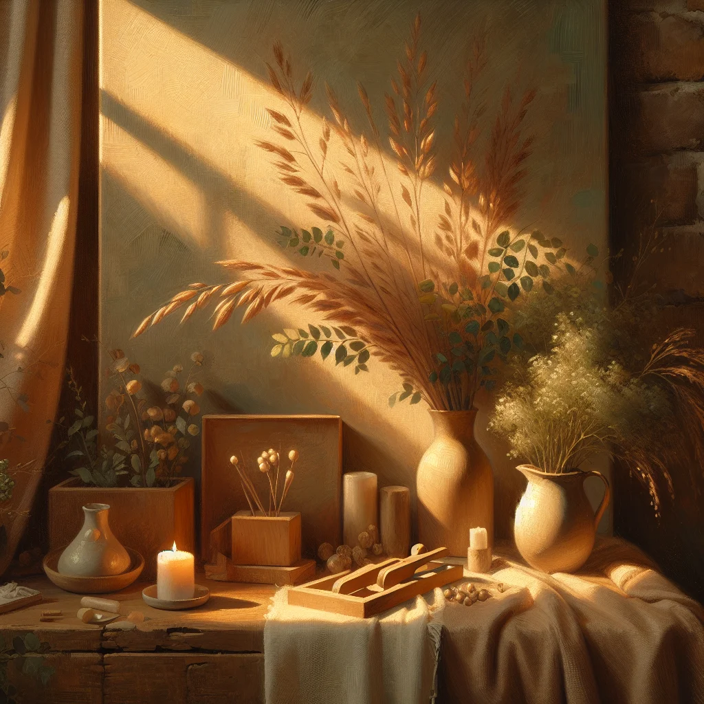 simple-natural-home-interior-slow-living Minimalist home interior with natural materials and plants embodying slow living aesthetic