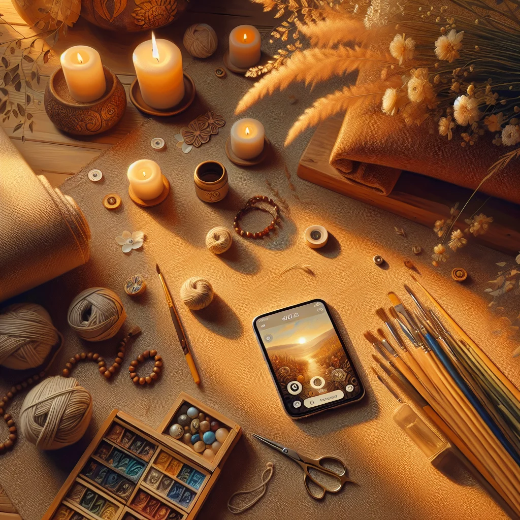 Smartphone screen showing Buddhist meditation YouTube channel with peaceful background