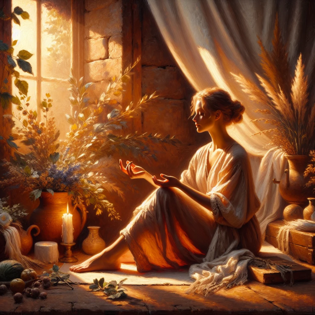 Woman practicing yoga for emotional balance in peaceful indoor setting