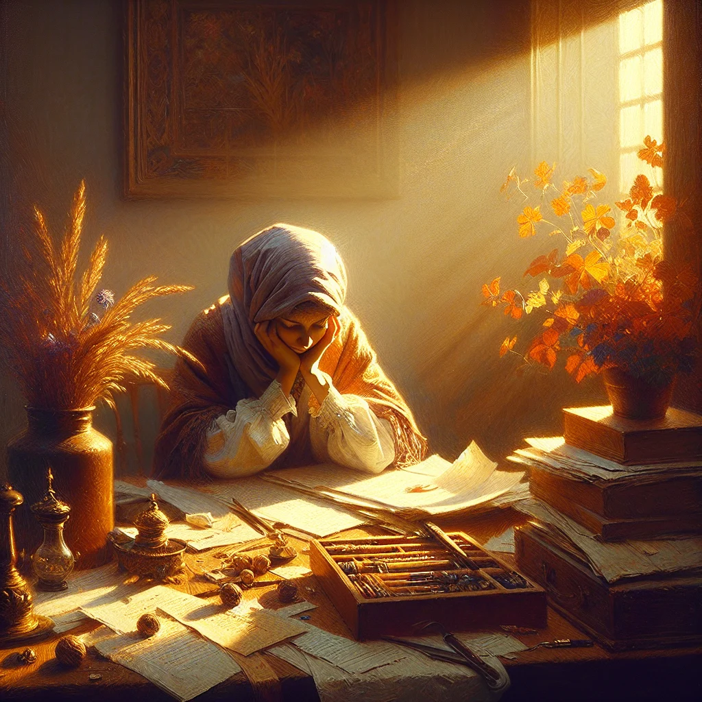 Exhausted professional showing physical and emotional burnout symptoms at desk with head in hands