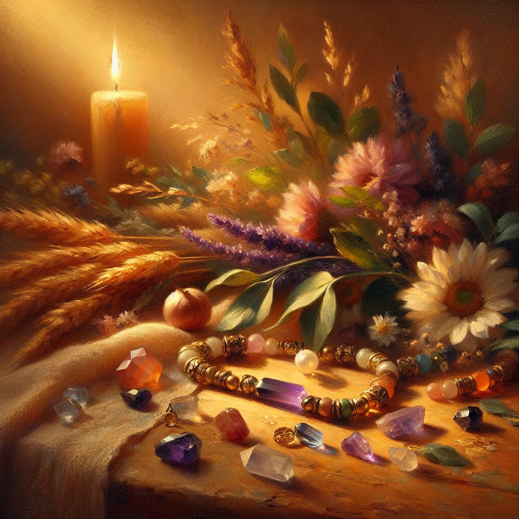 crystal-healing-bracelet-collection Collection of various crystal healing bracelets featuring amethyst, rose quartz, and clear quartz stones arranged on natural wood surface