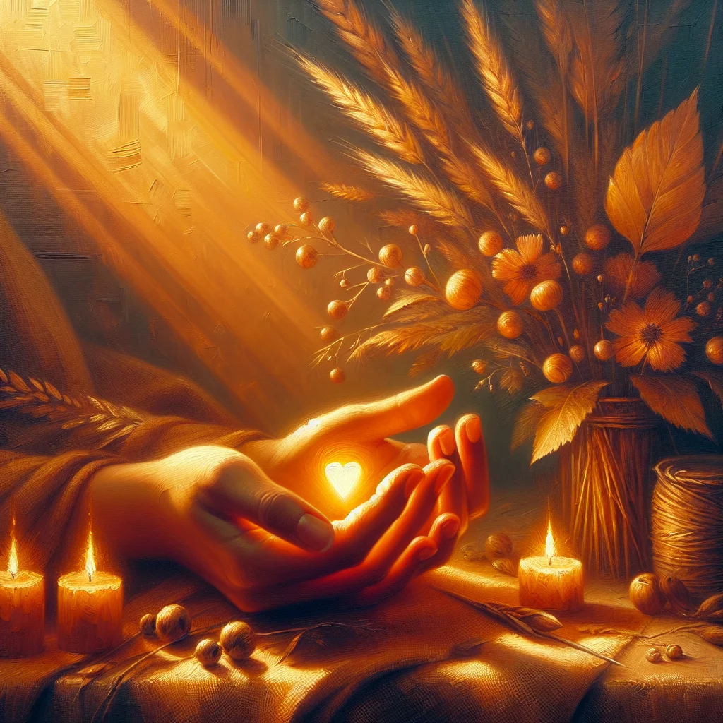 Gentle hands cradling a heart symbol representing emotional damage recovery and self-care