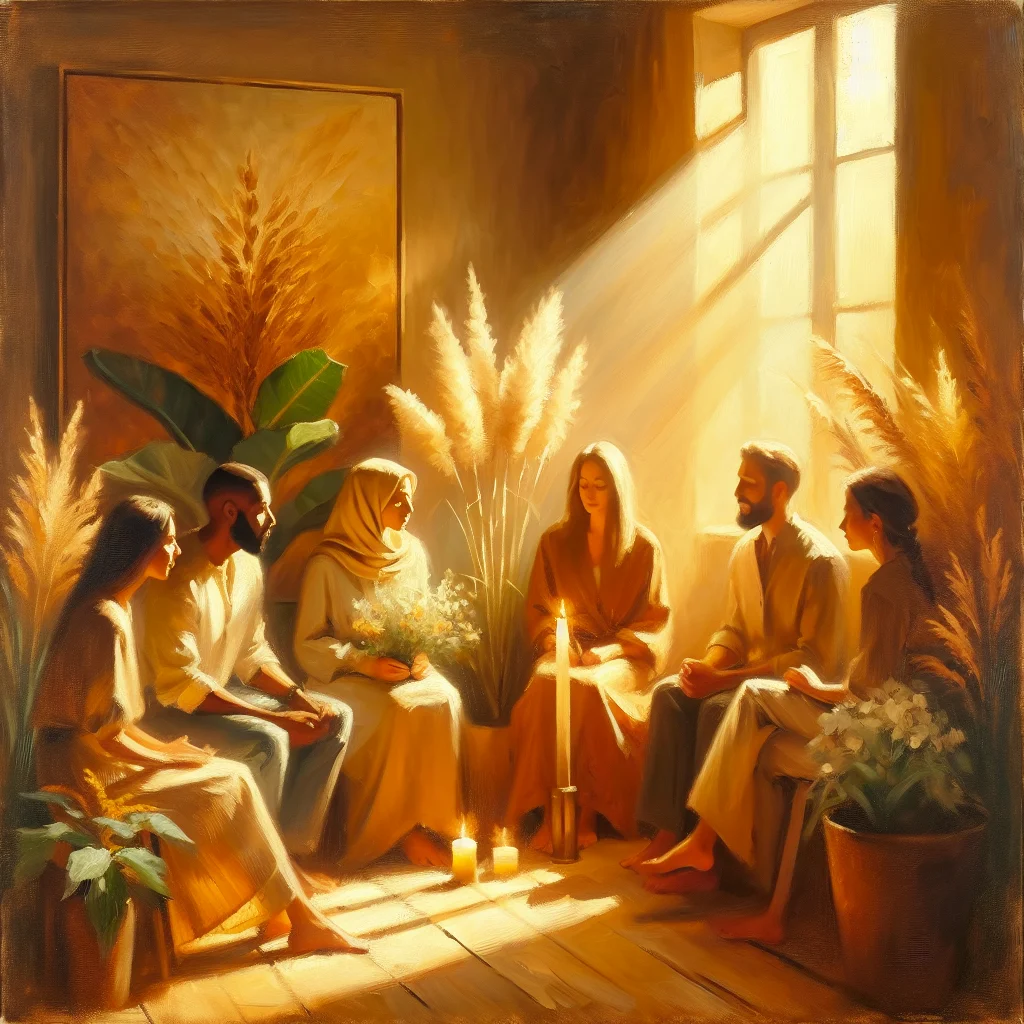 Group therapy session showing supportive environment for addiction recovery and mental wellness at treatment center