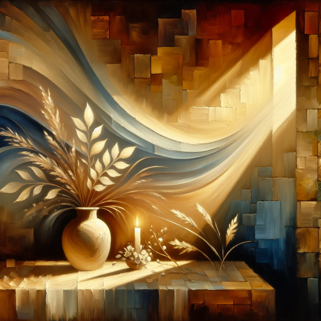 meditation-mind-clarity-visualization Visual representation of meditation for clearing your mind with calming elements and mental clarity symbols