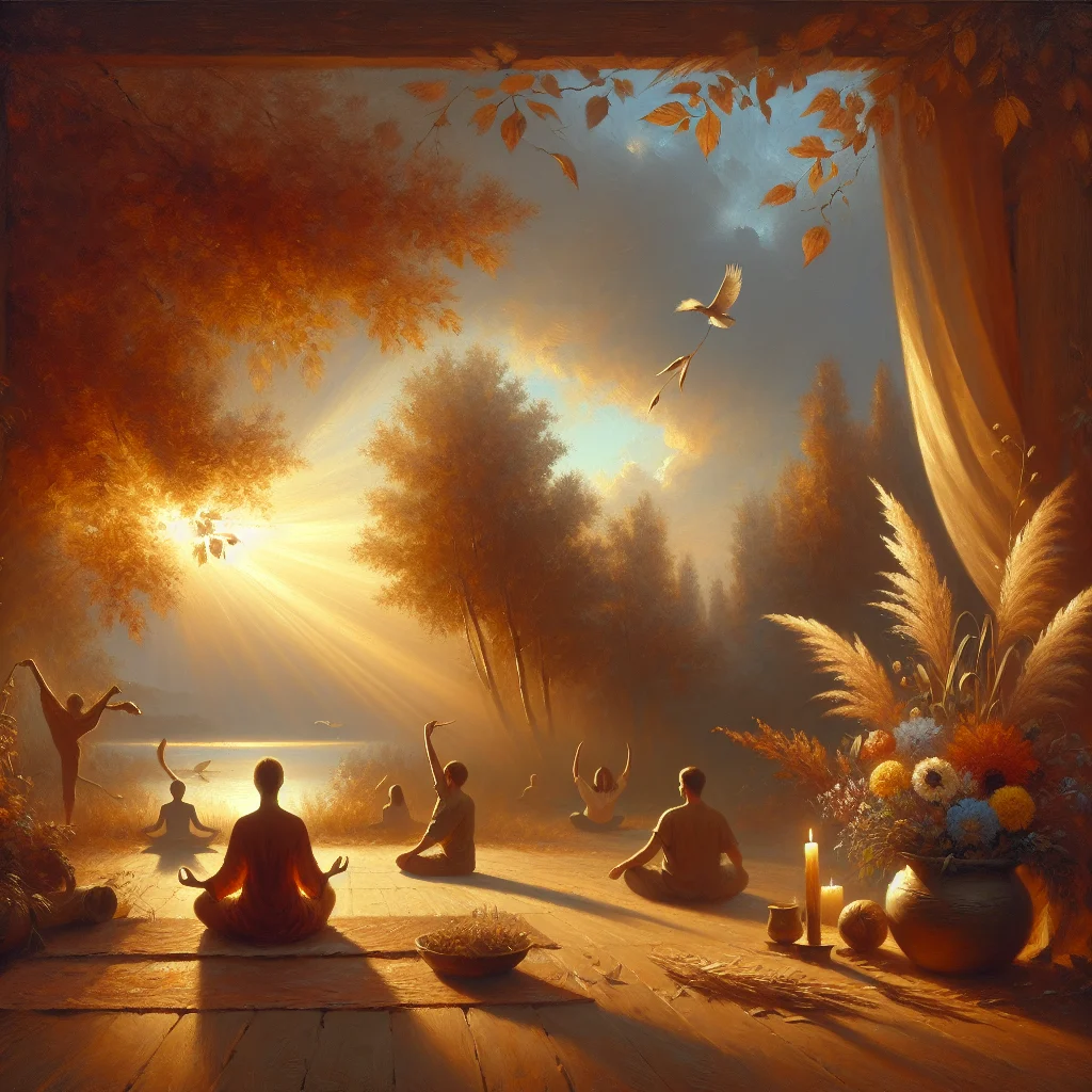 Collection of different meditation techniques including sitting, walking, and mindful movement practices