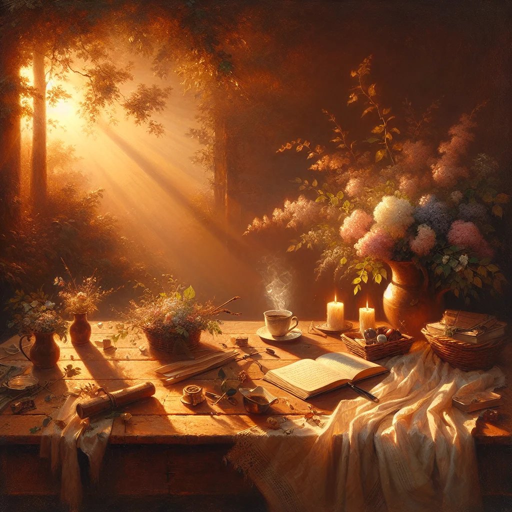 Open journal notebook with pen and coffee cup in cozy morning setting for starting a journaling practice